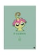Metal Plate Of The Anime Digimon Poster Green/Pink