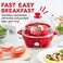 Dash Rapid Egg Cooker: 6 Egg Capacity Electric Egg Cooker For Hard Boiled Eggs, Poached Eggs, Scrambled Eggs, Or Omelets With Auto Shut Off Feature, Red