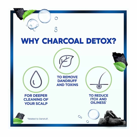 Head And Shoulders Shampoo Charcoal Detox - 600 Ml
