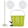 Royalford Portable Design Ajustable Height Spin Easy Mop With Micro Fiber Head For Faster Dehydration