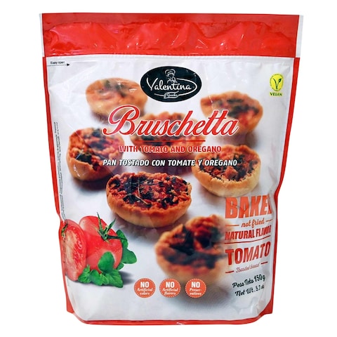 Valentina Tomato And Oregano Toasted Bruschetta Baked Bread 150g