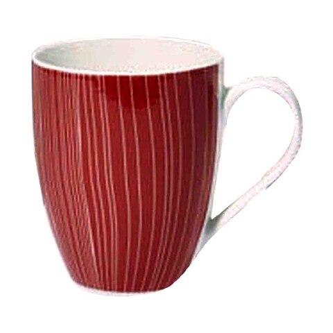 Symphony Fine Line Mug Set Red 300ml 4