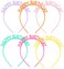 Candygirl Plastic Headbands Girls Hairbands Happy Birthday Party Favor Mixed 6 Color
