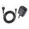 Hoco. Wall Charger - C77B Highway - Dual Port Charger UK Plug Set With Type-C Cable - Black
