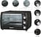 Impex OV 2902 1800W 45 Litre Oven Toaster Grill (OTG) With Convection And Rotisserie Function 100-250 Temperature Setting, Black
