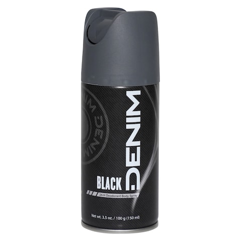 Denim Black Deodorant Body Spray Clear 150ml