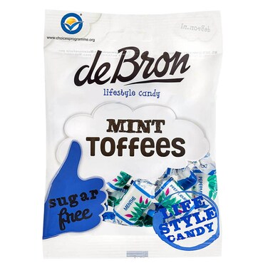 De Bron Sugar Free Mint Toffee 90g