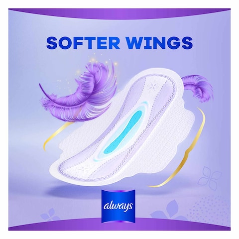 Always All in one Ultra Thin Night Sanitray Pads With Wings 12 Count