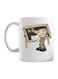 muGGyz Printed Ceramic Coffee Mug White