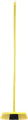 Royalford 30 Cm Floor Broom With A Long Handle- Rf11649 Large And Wide Broom Head For All Floor Types Ideal For Sweeping And Cleaning Room Highly Durable Yellow And Black
