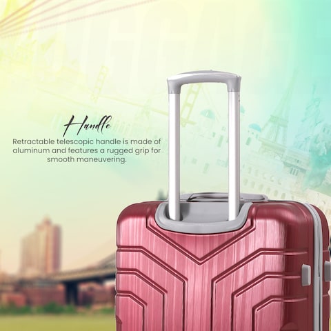 STARLIFE 3 Piece ABS Hard side Trolley Luggage Set Spinner Wheels with Number Lock 20/24/30 Inch