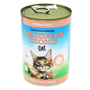 Breeders Choice Ocean Fish With Juicy Jelly Cat Food 400g