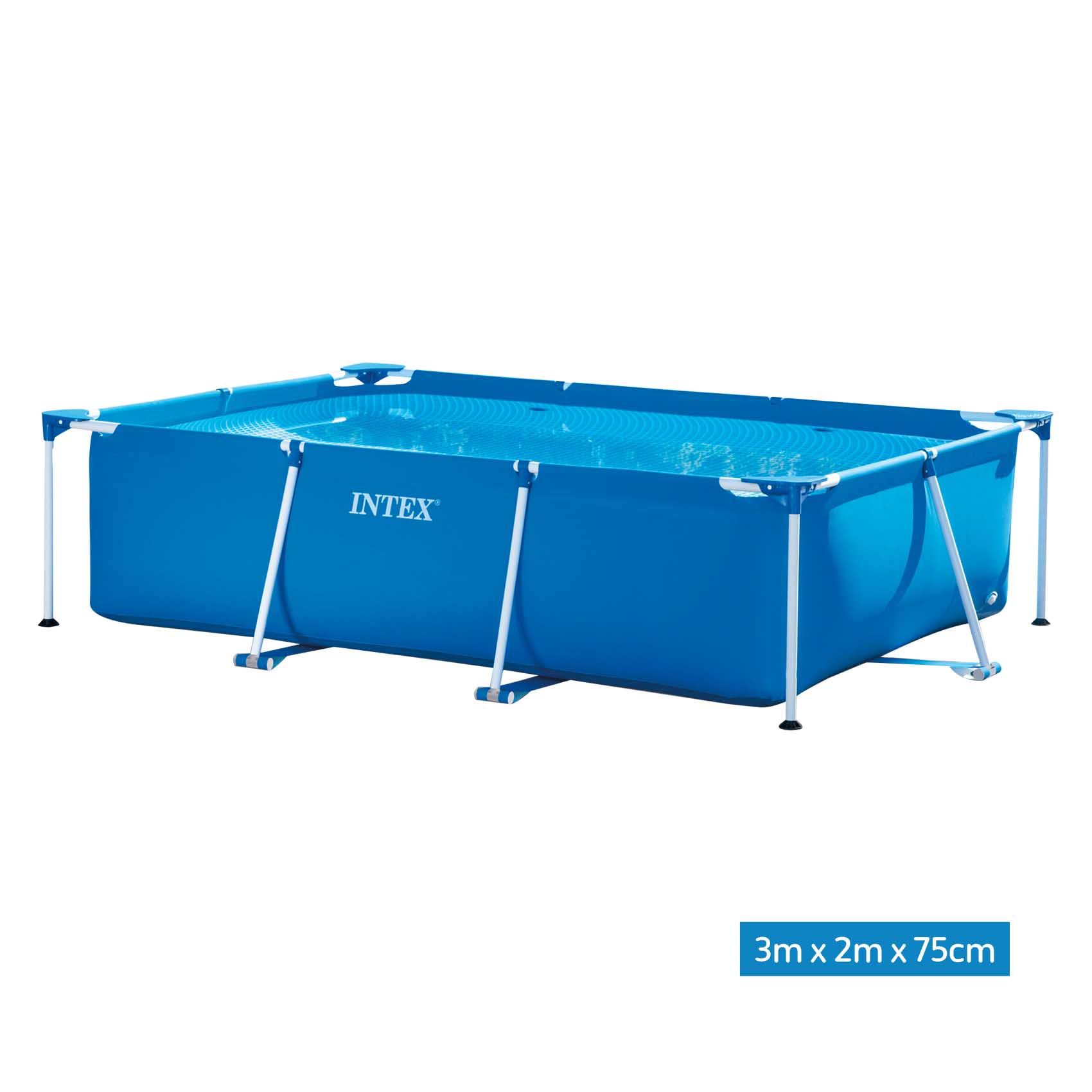 Intex Rectangular Frame Pool 118x78x29 CM Age6 (Plus Extra Supplier's Delivery Charge Outside Doha)