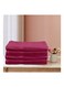 Princess 4-Piece Fast Absorbent Bath Towel Set, Fuschia Pink 70 X 140cm