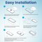 Remson Tempered Glass Screen Protector Privacy Matte 9H Hardness Anti- Spy Anti-Glare Anti- Fingerprint Tempered Glass with Easy Installation Frame Compatible For iPhone 13 (6.1 Inch) 2 Pack