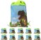 Drawstring Bag for Boys/Girls Travel Storage Package Cartoon School Backpack Children Kids Birthday Party Favors Bags 10 pcs Dinosaur Style 3