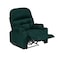 In House Velvet Rocking &amp; Rotating Cinematic Recliner Chair With Cups Holder - Dark Green - NZ80