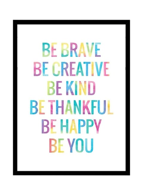 Spoil Your Wall Quotes Framed Poster Multicolour 30x40cm
