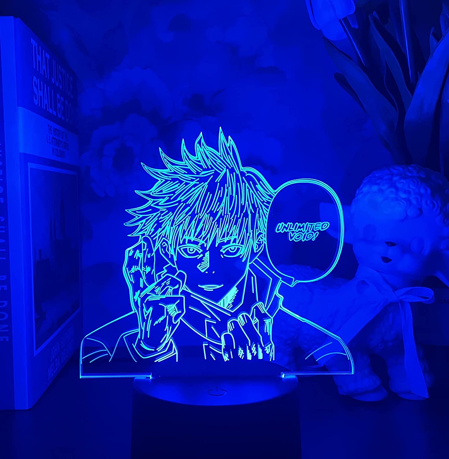 Buy Anime Lamp 3D Jujutsu Kaisen Satoru Gojo Led Night Light for ...