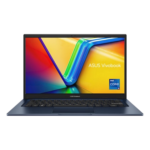 ASUS Vivobook 14 X1404ZA-NK271W, Intel Core i5-1235U, 8GB RAM, 512GB SSD, 14-inch FHD, Windows 11 Home, Quiet Blue, English/Arabic