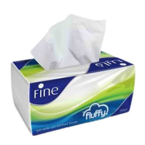 Fine Fluffy Facial Tissues 300 Sheet 2 Ply