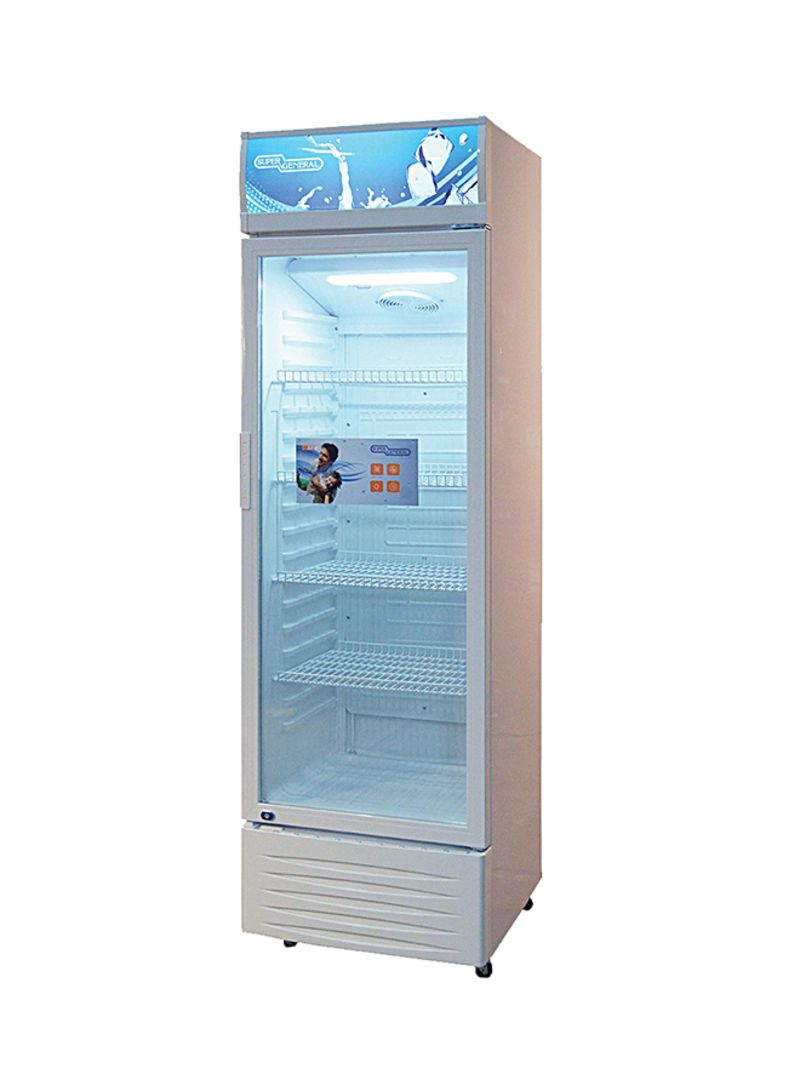 SUPER GENERAL Single Door DeFrost Chiller 450L SG SC398 White