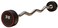 ULTIMAX Rubber Fixed Barbell EZ Curl Workout Equipment Weight Training Equipment Weightlifting Gym Workouts-20KG