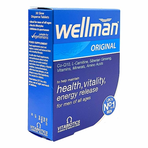 Vitabiotics Wellman Original Tablets For Men of All Ages 30 Tablets