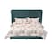 In House Geneva Velvet Bed Frame - King - 200x200 cm - Turquoise