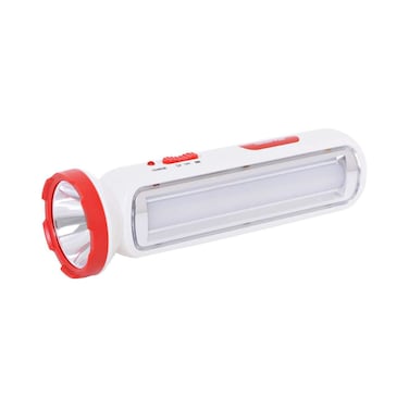 Geepas Rechargeable LED Torch GFL4663 White