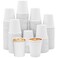[50 Cups] 8oz White Paper Disposable Cups &ndash; Hot/Cold Tea, Juice, Water - Paper Cups for Coffee