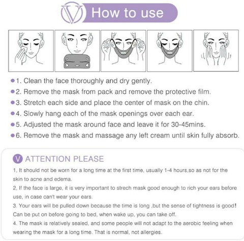 Elaimei V Mask Intensive V-Line Lifting Mask For Face &amp; Chin Line 1Pcs
