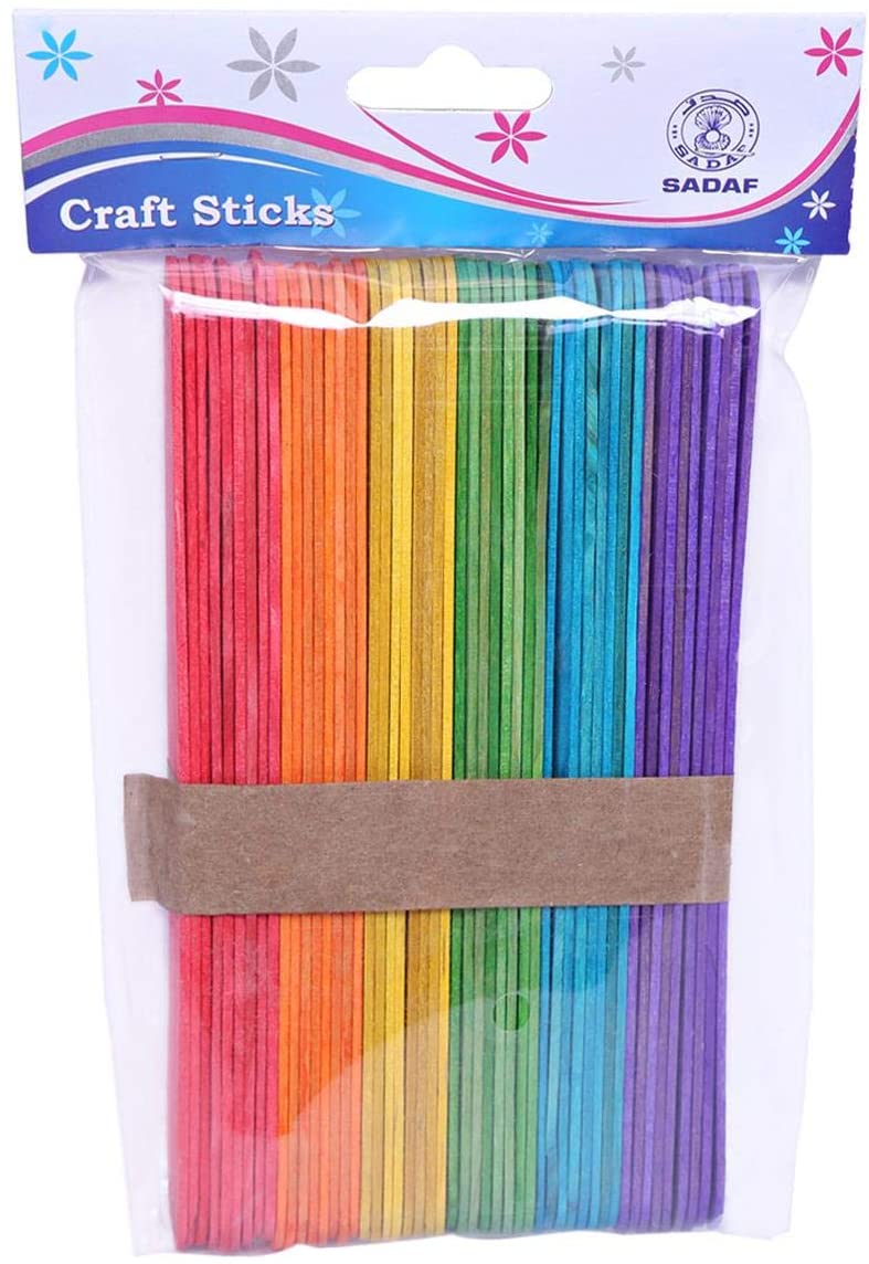 Generic Sadaf Craft Sticks, Set Of 6 Sdf-1518C Arts And Crafts