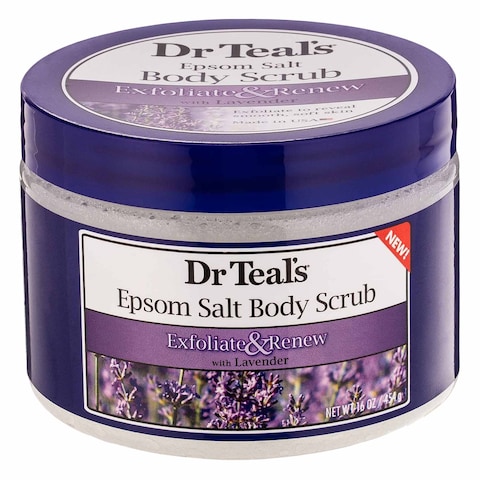 Dr Teal&#39;s Body Scrub Exfoliate And Renew With Lavender 454g