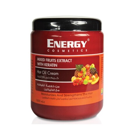 Energy Cosmetics Keratin Hot Oil Hair Cream, Mixed Fruits - 1000 ml