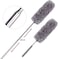 Marrkhor 2Pcs Microfiber Dust Brush Adjustable Stretch Extend Feather Duster Static Dusting Household Cleaning Brush Supplies