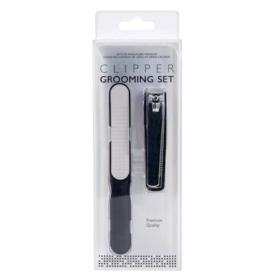 Uncle Bill's Nail Clipper Grooming Set 2 Pieces Silver