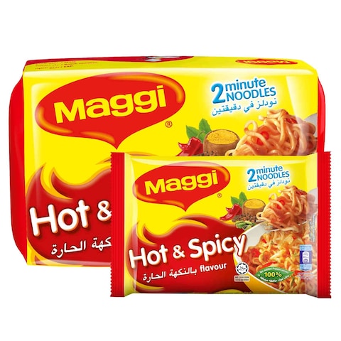 Nestle Maggi Hot And Spicy Noodles 78g Pack of 5