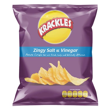 Krackles Zingy Saltvinegar 125G