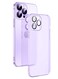 iPhone 14 Pro Max Case Slim Soft TPU Frosted Transluscent Full Body Protective Cover Purple