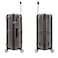 Eminent Hard Case Suitcase Trolley Luggage Set Of 3 Polycarbonate Lightweight 4 Quiet Double Spinner Wheels Travel Bags With TSA Lock, KJ97, Gold Grey