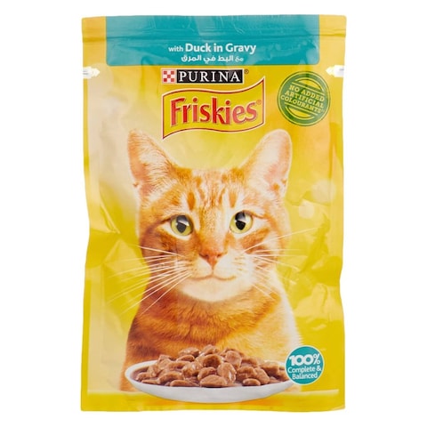 Buy Purina Friskies Duck In Gravy Wet Cat Food 85g in Kuwait