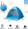 Beach Tent, Pop Up Beach Shade,UPF 50+Anti UV Automatic Sun Shelter Umbrella,for 2 Person with Carry Bag(Blue)