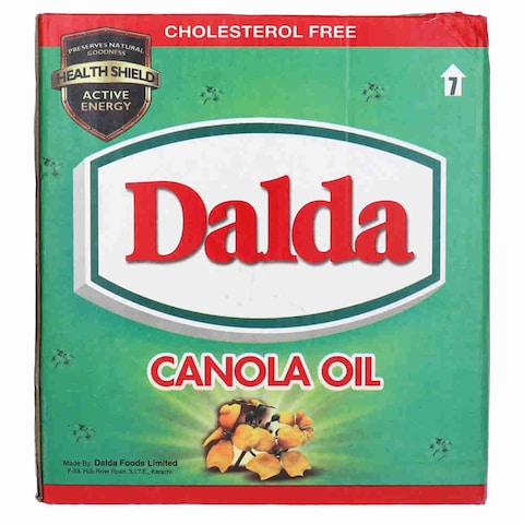 Dalda Fortified Cholesterol Free Canola Oil 1Litre (Pack of 5)