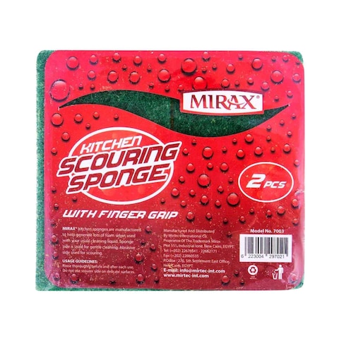 Mirax Scouring Sponge - 2 Pieces