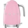 Smeg 50&#39;s Style Variable Temperature Electric Kettle KLF04PKUK, 3000 W, 1.7 L, Pink, Stainless Steel, Glossy Finish