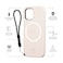 Lumee Halo Selfie Case for Apple iPhone 12 Mini - Studio-Like Front &amp; Back Light w/ Variable Dimmer &amp; Micropel AntiBacterial Protection Wireless Pass-Through Charging - Millenial Pink