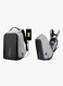 Generic Anti Theft Laptop Backpacks With USB Charging 15.6-Inch Grey/Black