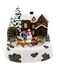 Christmas Village Scene with Music 20x20.5cm