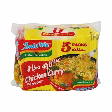 Indomie Instant Noodles Chicken Curry Flavor 75gx5